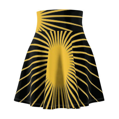 Rcnsons Women's 'Sun Wave' Skater Skirt (AOP)