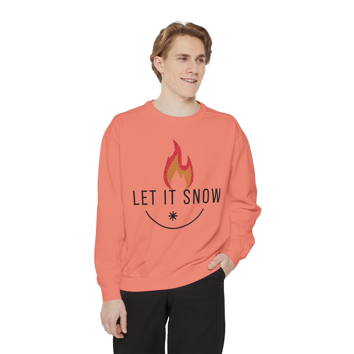 Let It Snow Unisex Garment-Dyed Sweatshirt