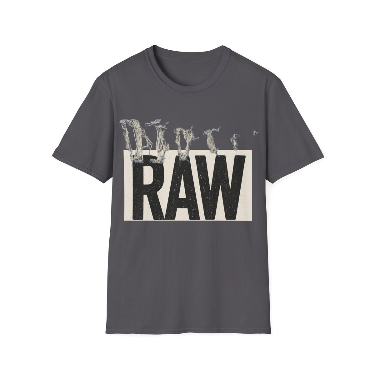 RAW Unisex Softstyle T-Shirt - Casual Graphic Tee for Everyday Wear, Perfect for Gift Giving, Streetwear, Summer Outfits Printify