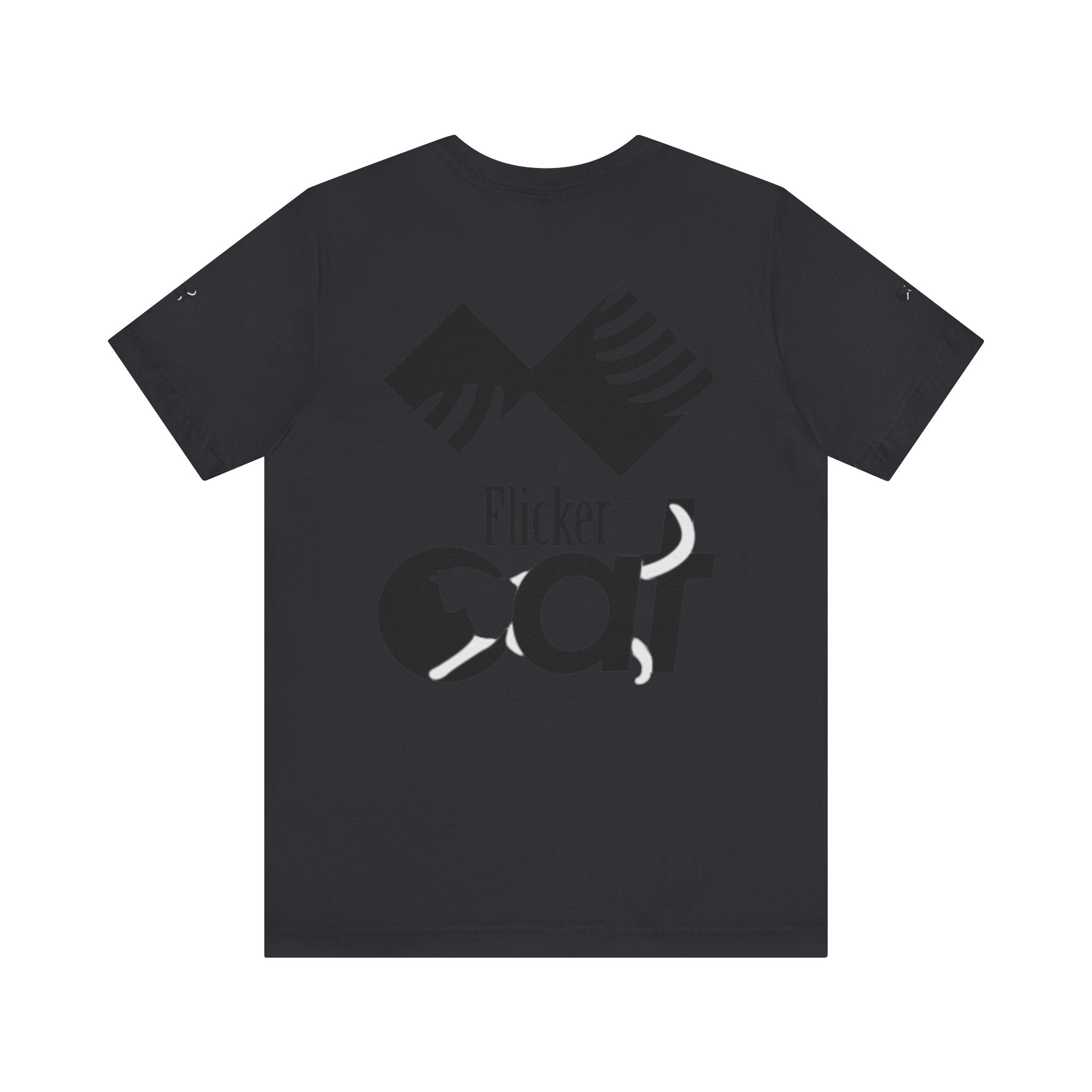 Flicker Cat Graphic Tee - Unisex Jersey Short Sleeve T-Shirt for Cat Lovers