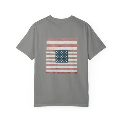 Patriotic Garment-Dyed T-Shirt | Perfect for 4th of July, Memorial Day, Casual Wear, Gifts, Americana Style Printify