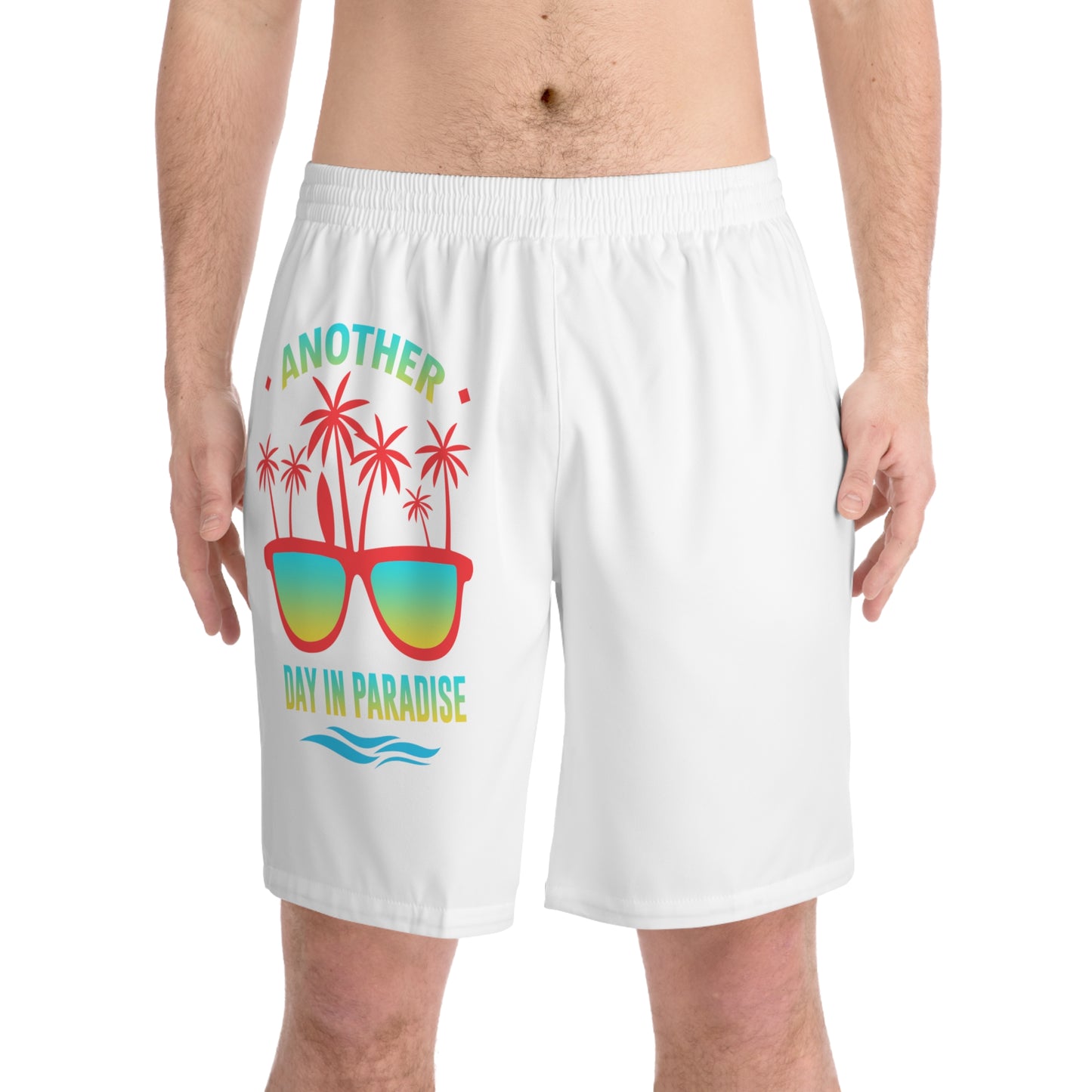 Men's Elastic Beach Shorts (AOP)