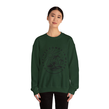 Le bonheur vient par vagues Sweatshirt 