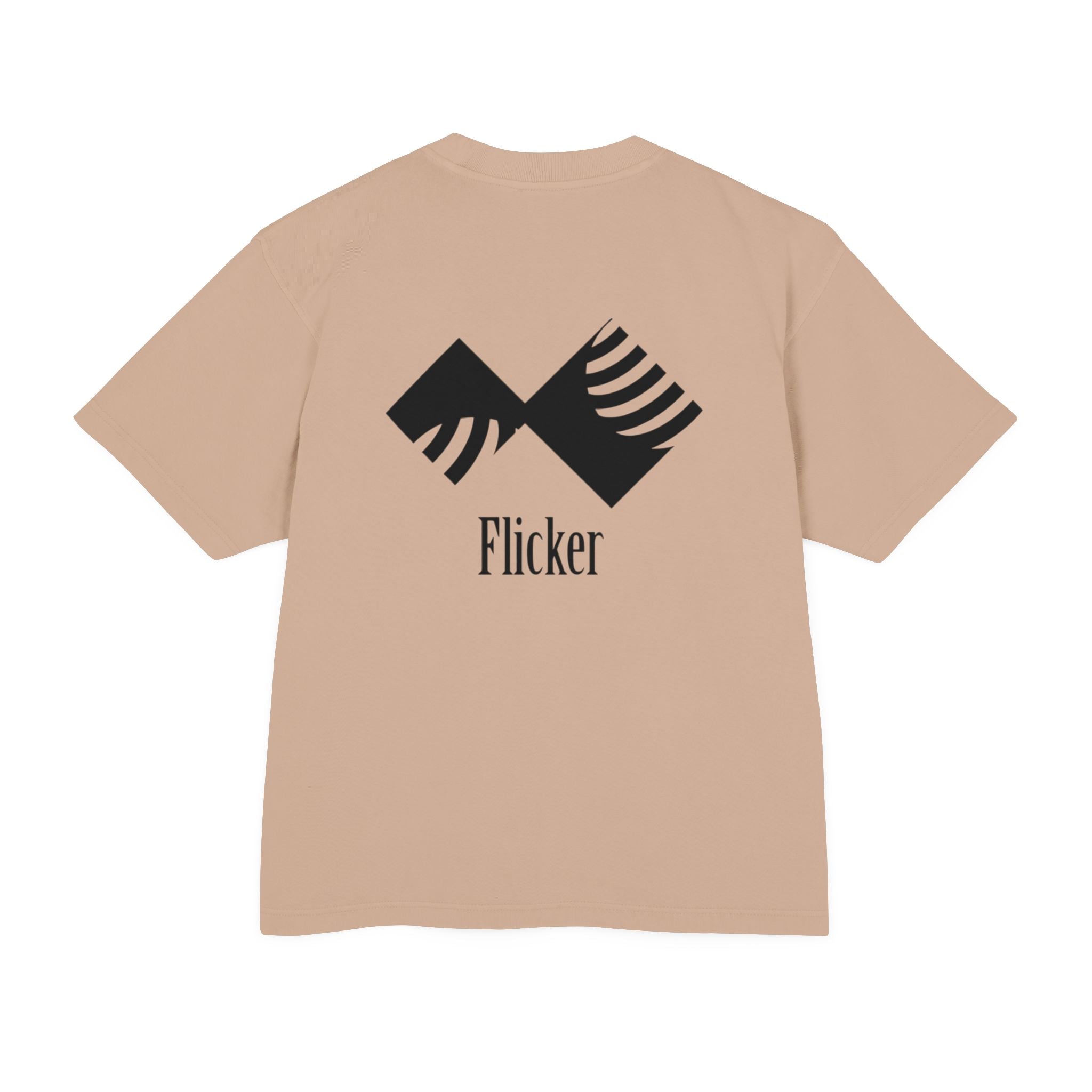 Unisex Urban Heavy Tee - Modern Graphic Design "Flicker" for Streetwear Enthusiasts