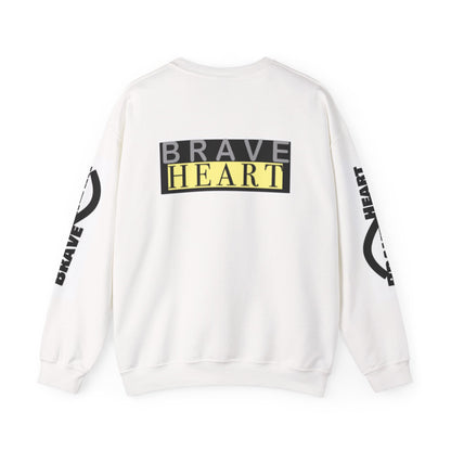 Brave Heart Crewneck Sweatshirt - Unisex Cozy Apparel for Courage, Perfect Gift for Motivational Moments, Everyday Comfort, [...]
