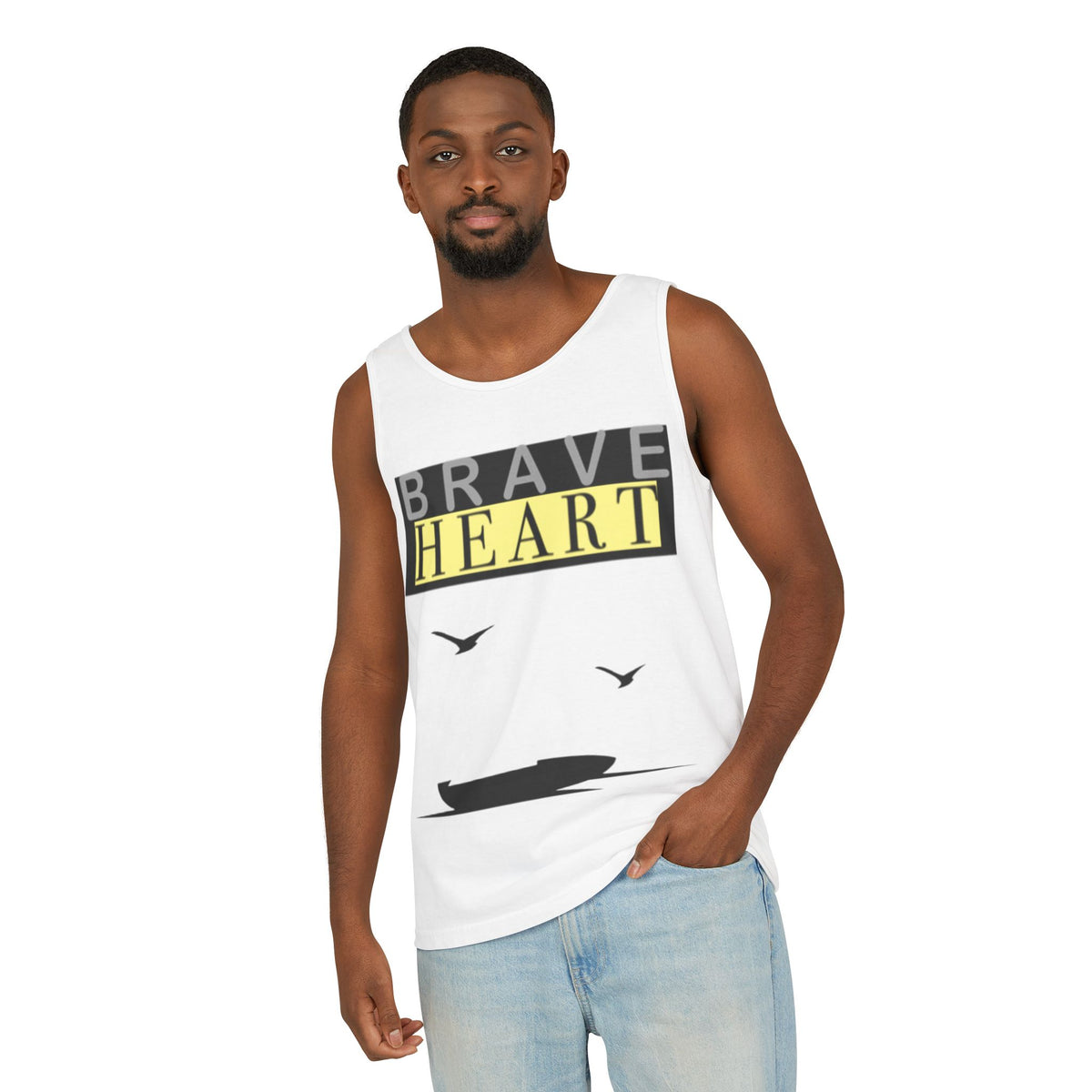 Brave Heart Tank Top | Unisex Garment-Dyed Tee