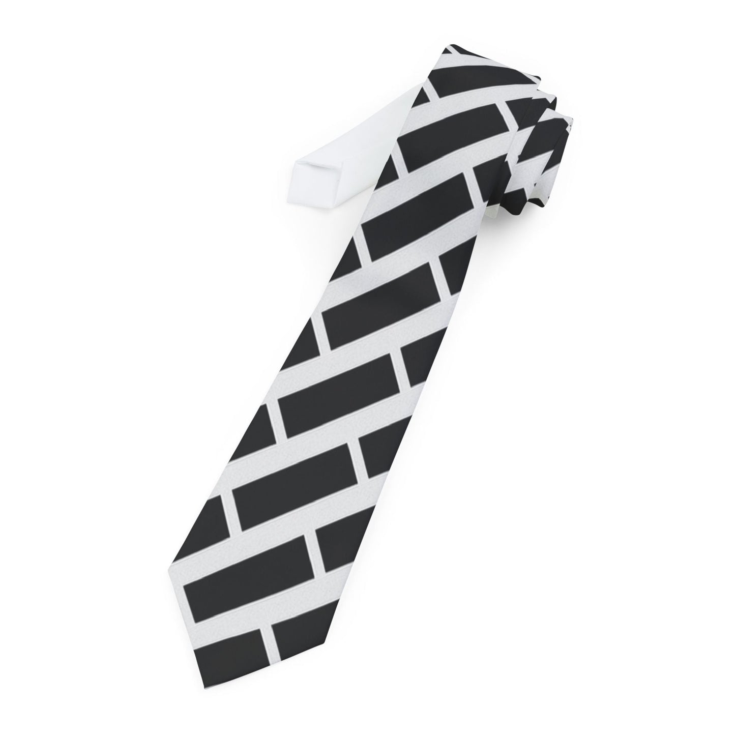 Stylish Modern Necktie for Men, Geometric Pattern Tie, Formal Accessory, Gift for Him, Wedding Wear, Office Attire, Father's Day Printify