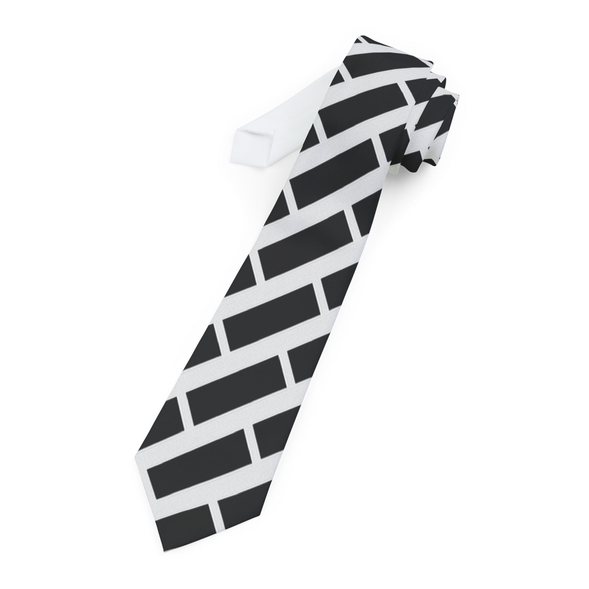 Stylish Modern Necktie for Men, Geometric Pattern Tie, Formal Accessory, Gift for Him, Wedding Wear, Office Attire, Father's Day Printify