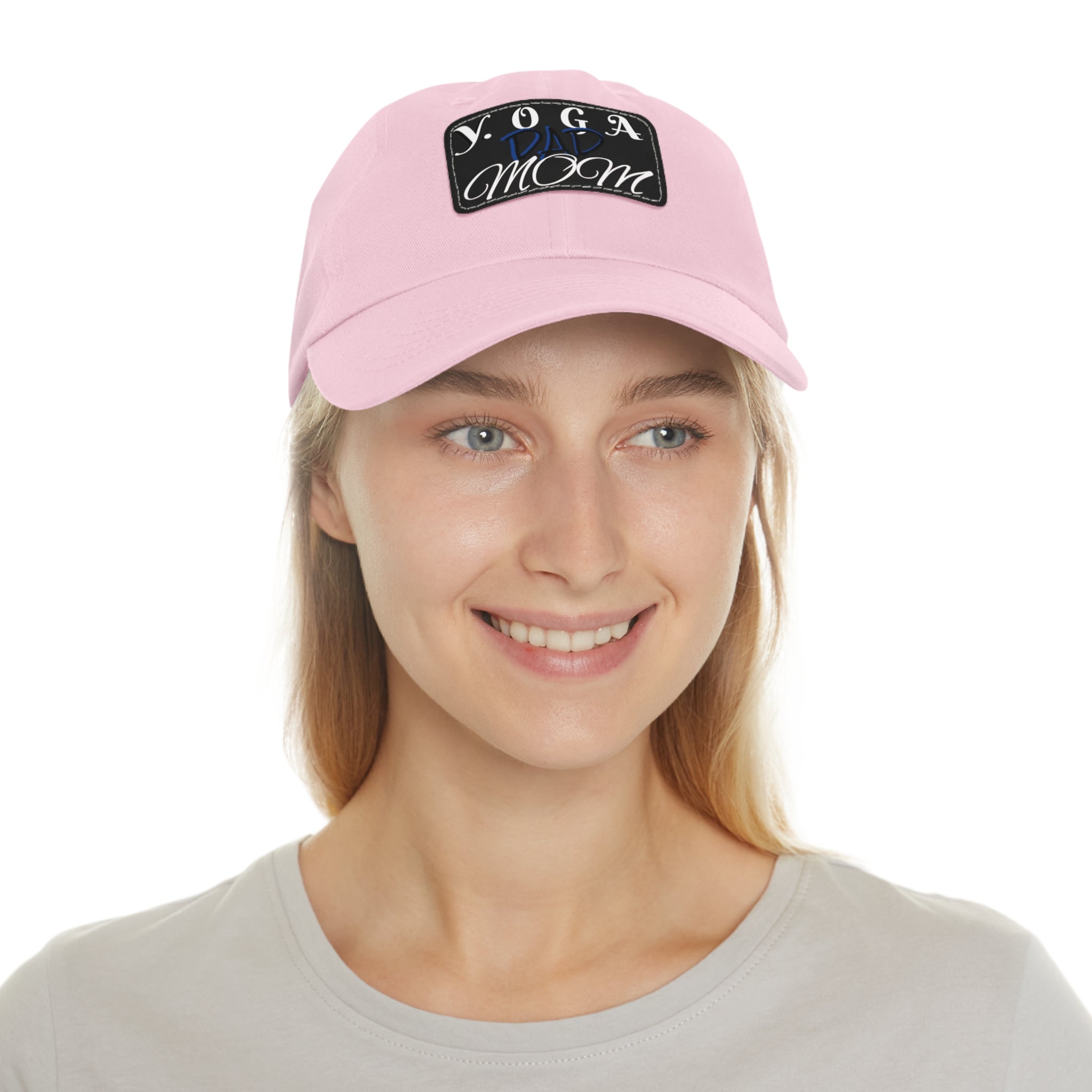 Yoga Dad Hat with Leather Patch - Casual Style for Active Parents
