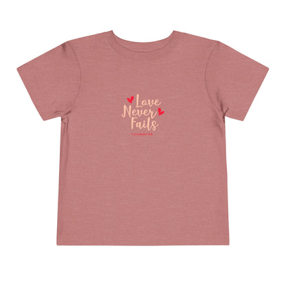 Love Never Fails Toddler Tee