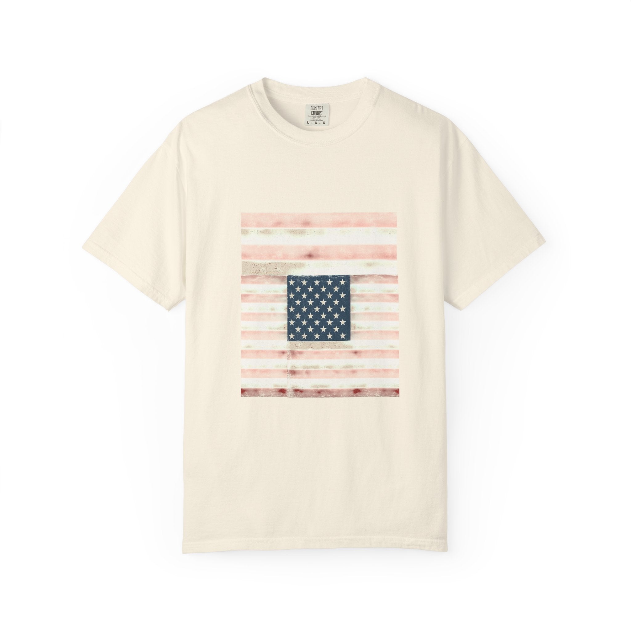 Patriotic Garment-Dyed T-Shirt | Perfect for 4th of July, Memorial Day, Casual Wear, Gifts, Americana Style Printify