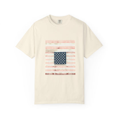 Patriotic Garment-Dyed T-Shirt | Perfect for 4th of July, Memorial Day, Casual Wear, Gifts, Americana Style Printify