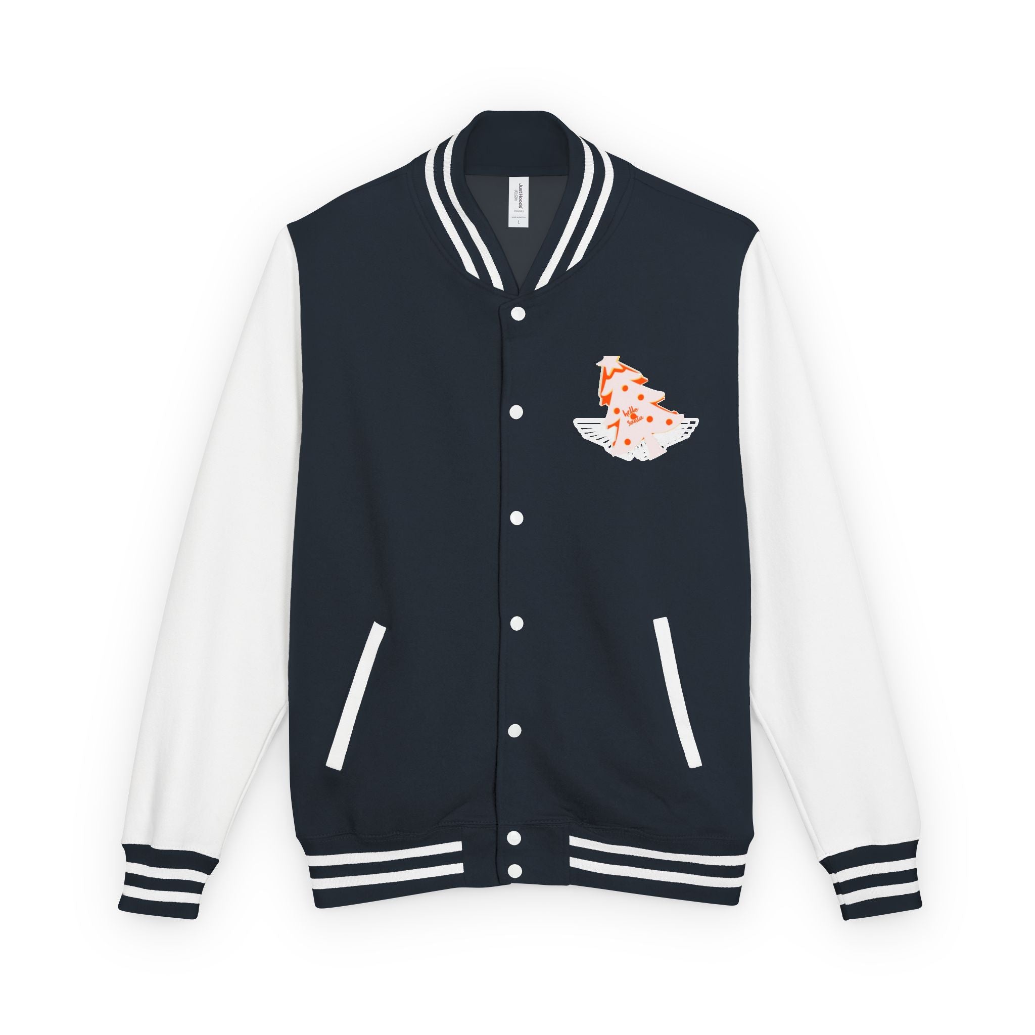 Letterman Jacket - 'hello santa' Design Printify