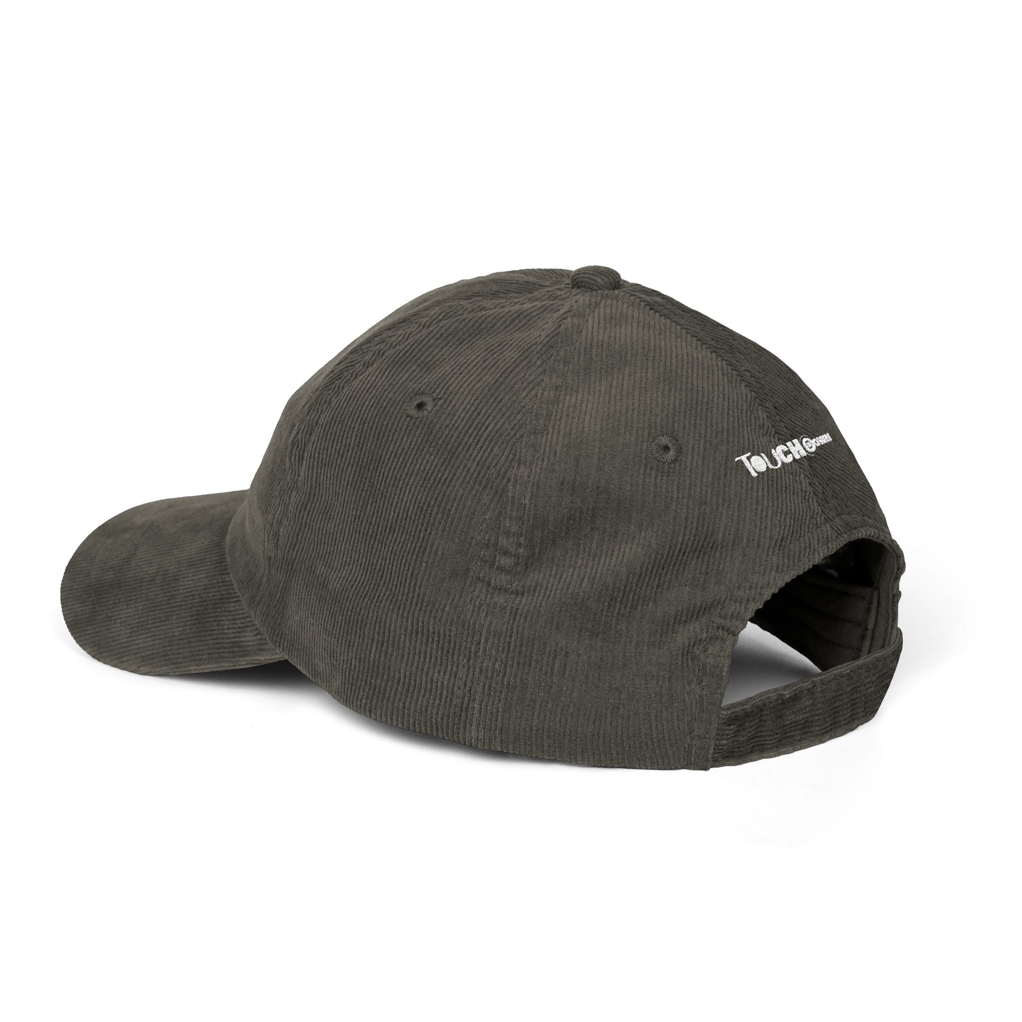 Touchdown Corduroy Cap, Embroidered Sports Hat, Casual Look, Gift for Sports Lovers, Year-round Accessory, Unisex Style