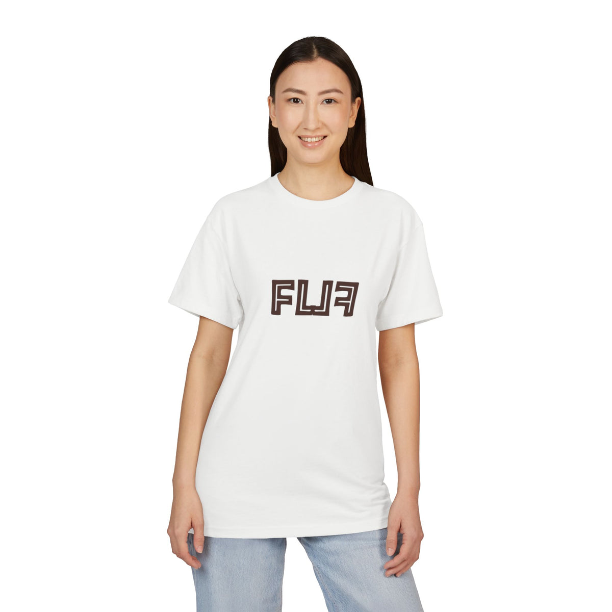 Stylish Unisex Sueded T-Shirt with Bold 'FLU' Graphic | Casual Wear, Gift Idea, Streetwear, Everyday Comfort, Fashion Statement