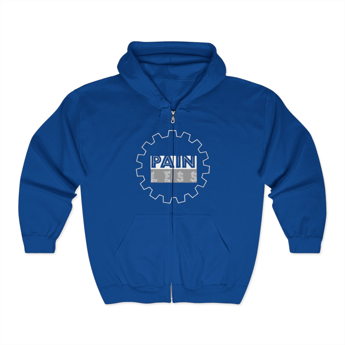Pain Less Unisex Zip Hoodie – Motivational Gear for Comfort and Resilience