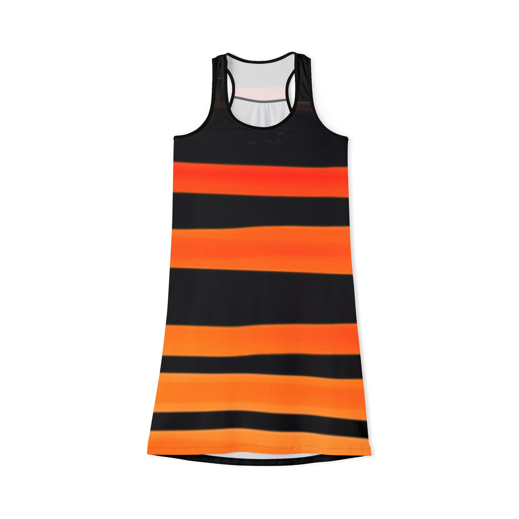 Vibrant Striped Women's Racerback Dress - Perfect for Summer and Festivals