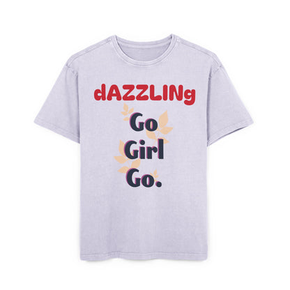 Oversize Tee - Dazzling 'Go Girl Go' Design
