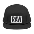Stylish 5 Panel Cap | Embroidered RAW Hat, Trendy Streetwear, Gift for Him, Outdoor Cap, Summer Accessory Printify