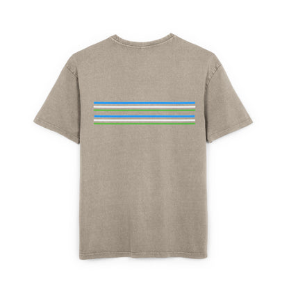 Oversize Tee with Bold Lines