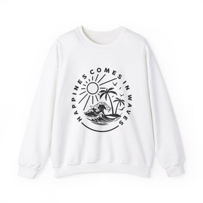 Le bonheur vient par vagues Sweatshirt 