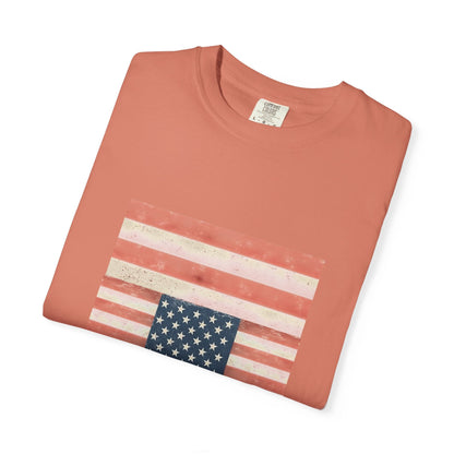 Patriotic Garment-Dyed T-Shirt | Perfect for 4th of July, Memorial Day, Casual Wear, Gifts, Americana Style Printify