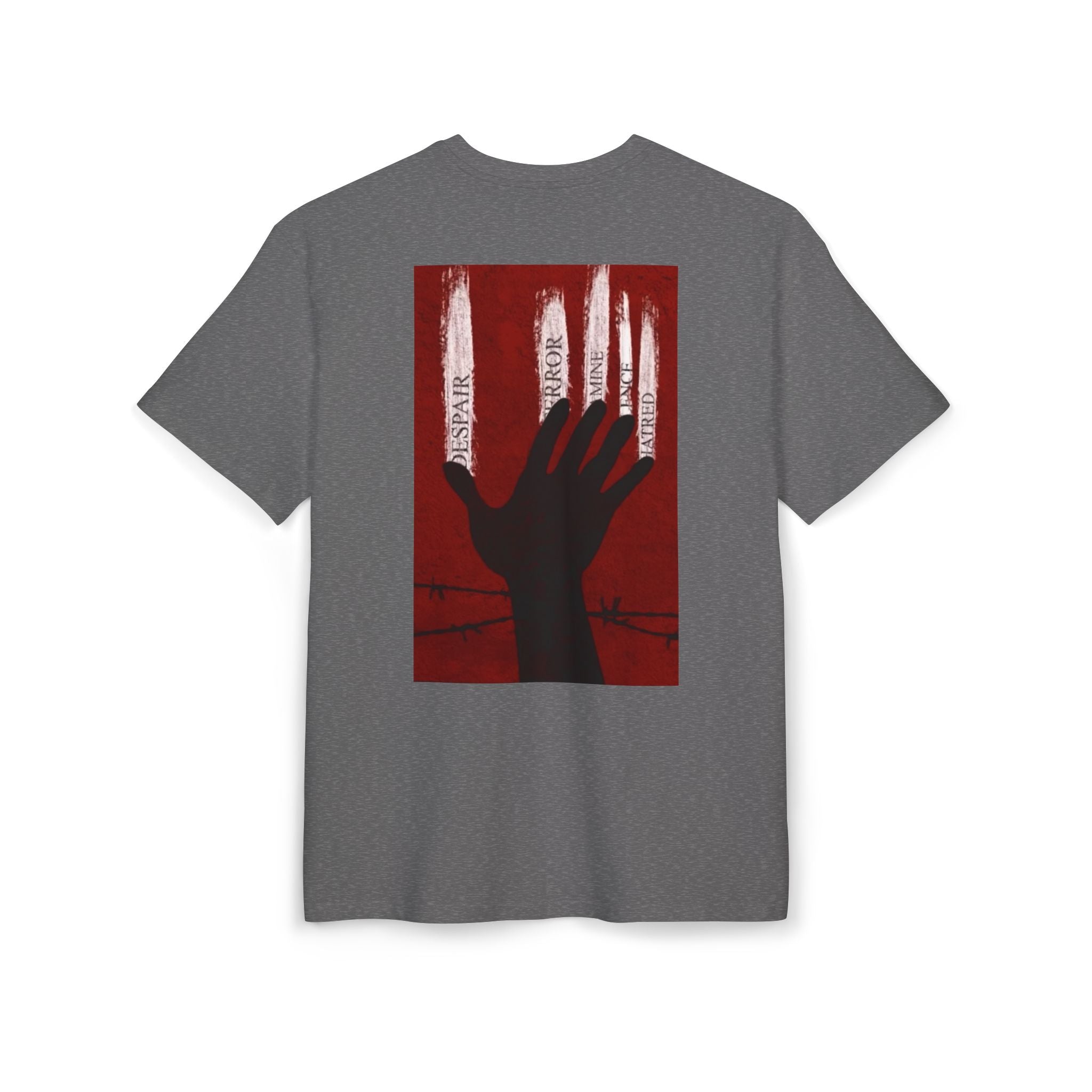 Bold Artistic Oversized Tee, Grunge Style Graphic Shirt, Unisex Urban Fashion, Statement Tee for Streetwear, Gift for Art Lovers Printify