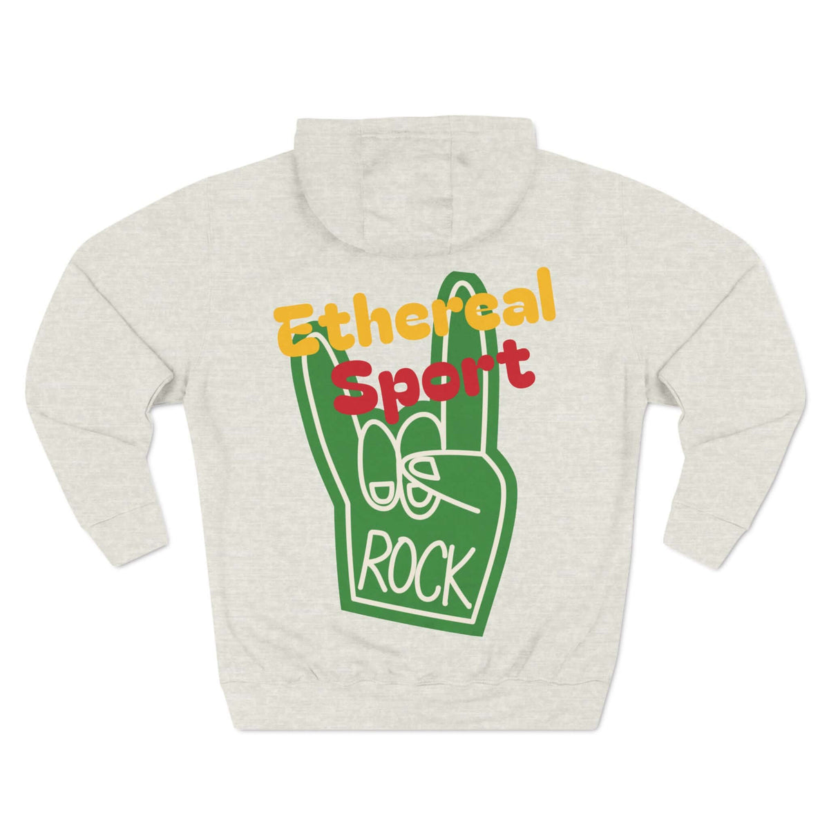 Fleece Hoodie - Ethereal Sport Rock Design