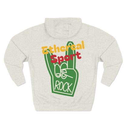Fleece Hoodie - Ethereal Sport Rock Design