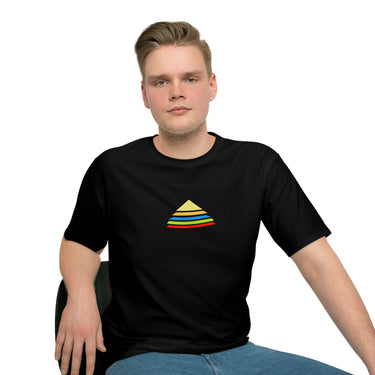 Men's Loose Pyramid Design T-shirt