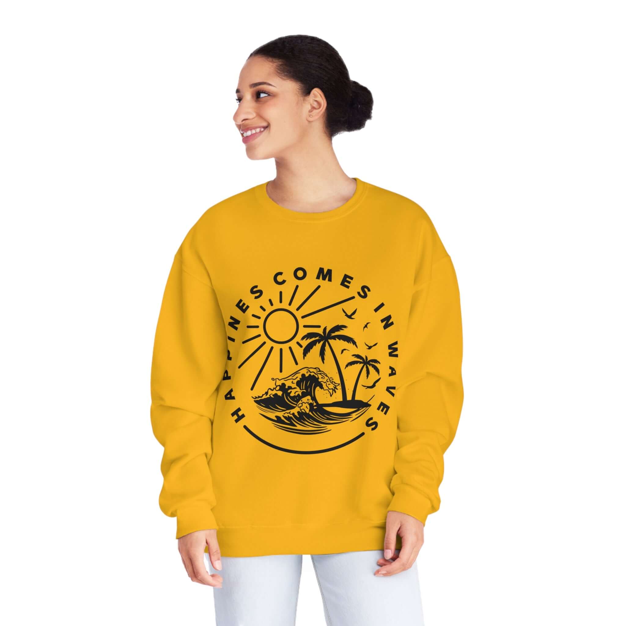 Happiness comes in waves. On RC’nSONS Ads. Tee - RC’nSONS
