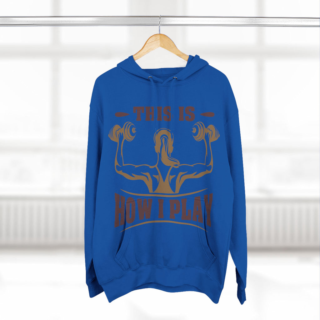 Rcnsons Unisex Three-Panel Fleece 'Play' Hoodie