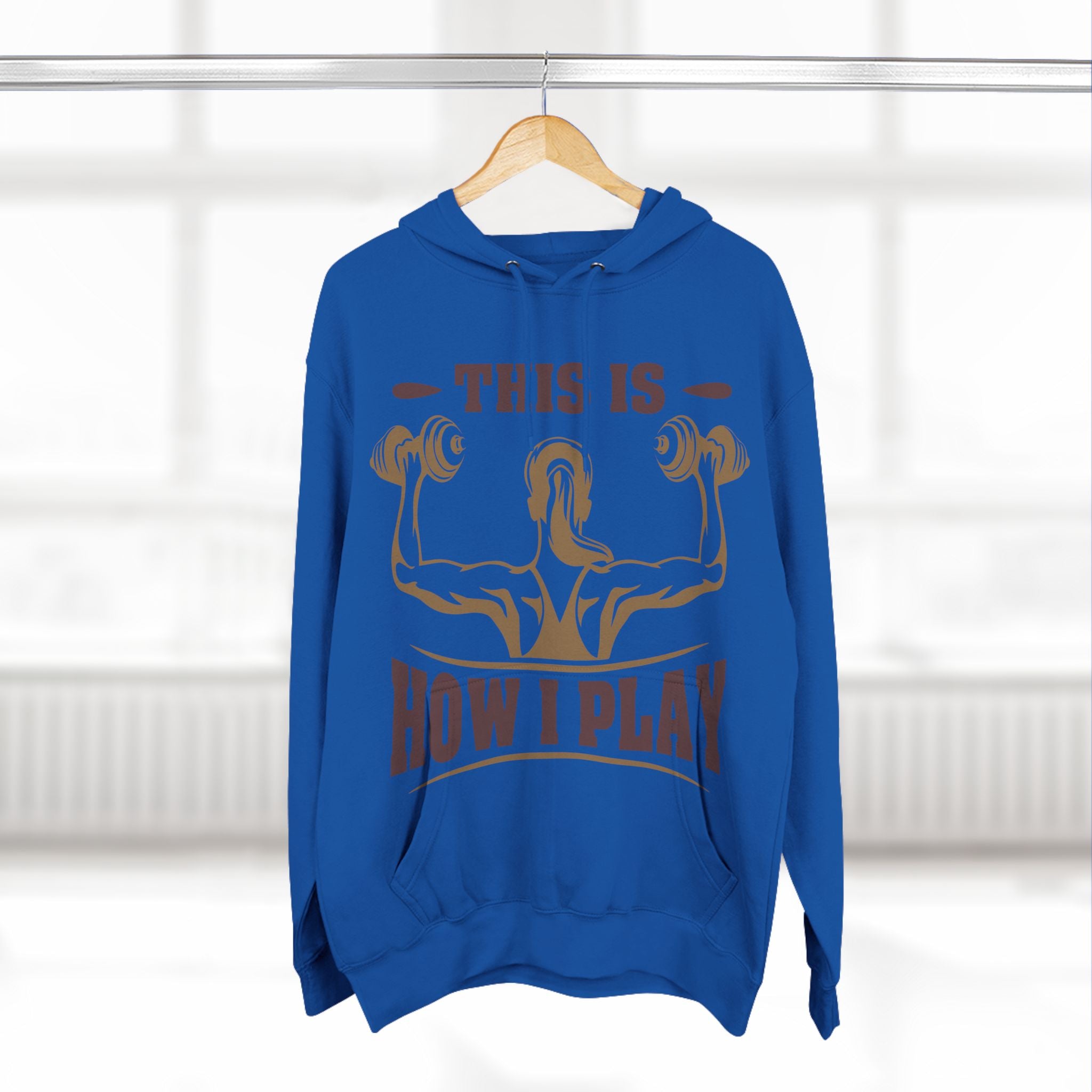 Rcnsons Unisex Three-Panel Fleece 'Play' Hoodie