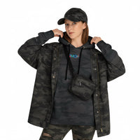 AMORX Unisex Hooded Sweatshirt - Cool and Edgy Love Typography Design Printify