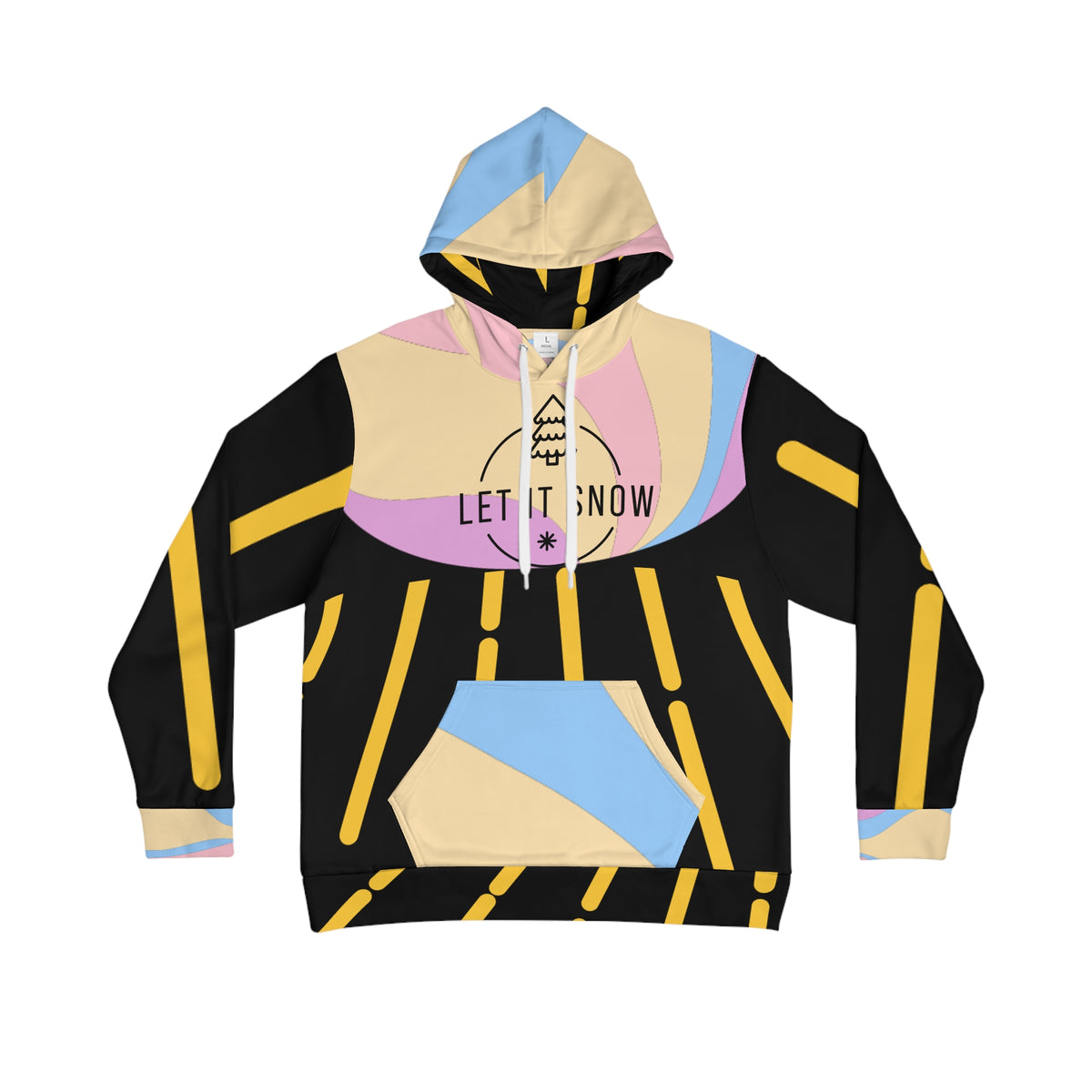 Snowy Men's Hoodie - Let It Snow Winter Design