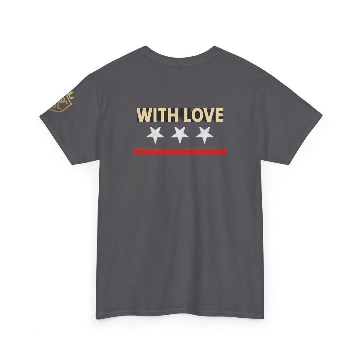 Stylish Unisex Heavy Cotton Tee - 'With Love' Statement Shirt, Casual Wear, Gift for Her, Gift for Him, Everyday Comfort Printify
