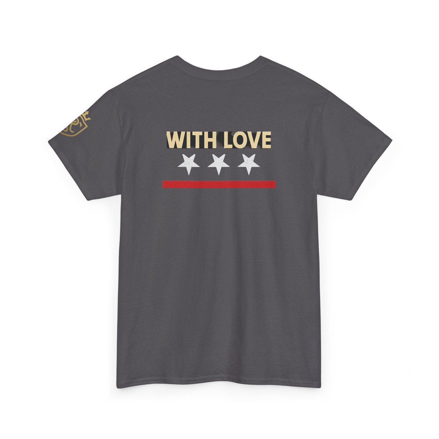 Stylish Unisex Heavy Cotton Tee - 'With Love' Statement Shirt, Casual Wear, Gift for Her, Gift for Him, Everyday Comfort Printify