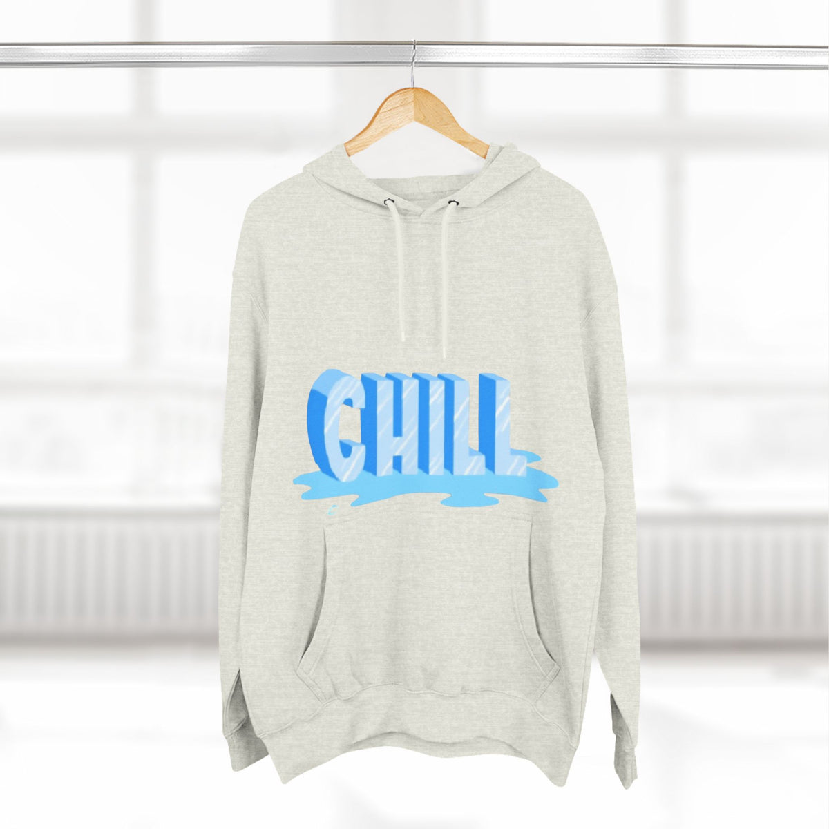 Unisex Three-Panel Fleece Chill Hoodie