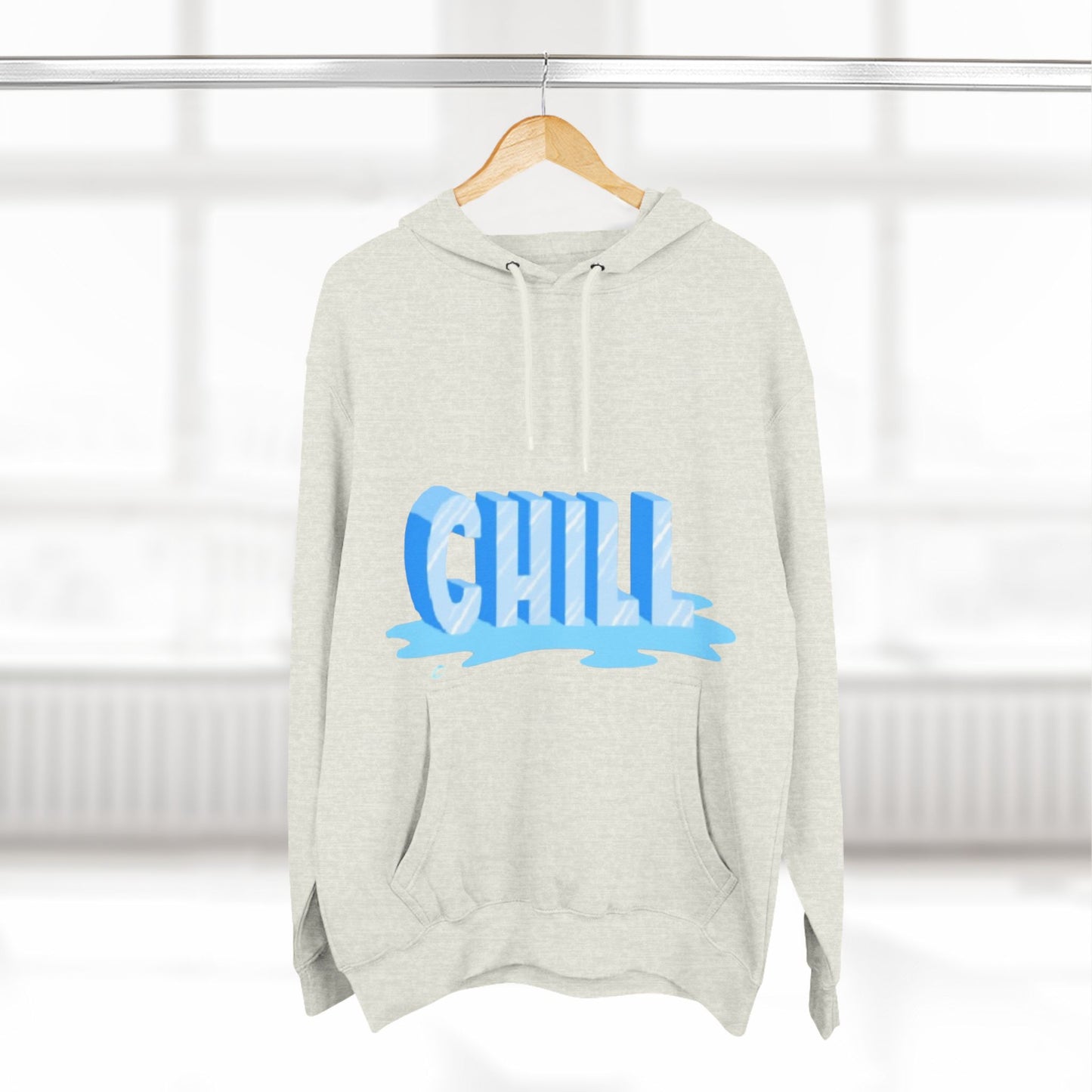 Unisex Three-Panel Fleece Chill Hoodie