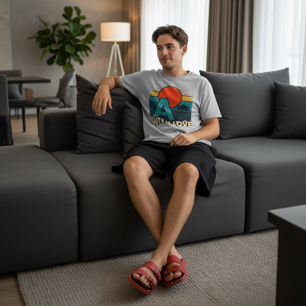 Sunset Graphic Tee, Unisex Cotton T-Shirt, Nature Lover's Gift, Casual Wear, Summer Vibes, Streetwear Style Printify