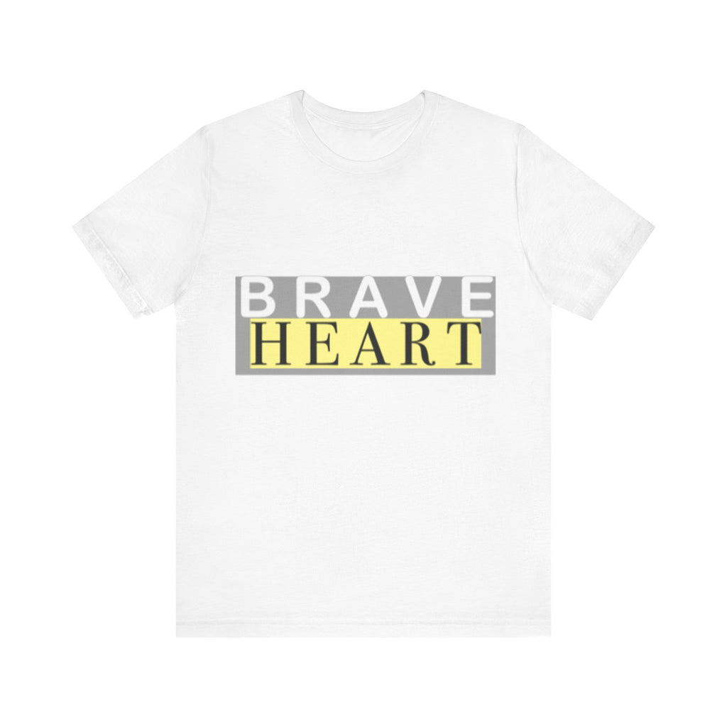 Brave Heart Unisex Tee, Inspirational T-Shirt, Gift for Champions, Casual Wear, Motivational Apparel