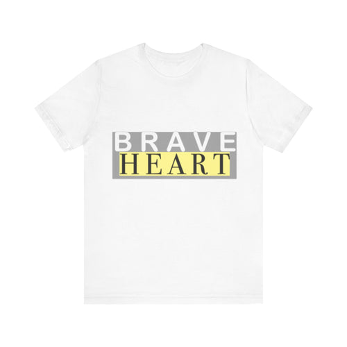Brave Heart Unisex Tee, Inspirational T-Shirt, Gift for Champions, Casual Wear, Motivational Apparel