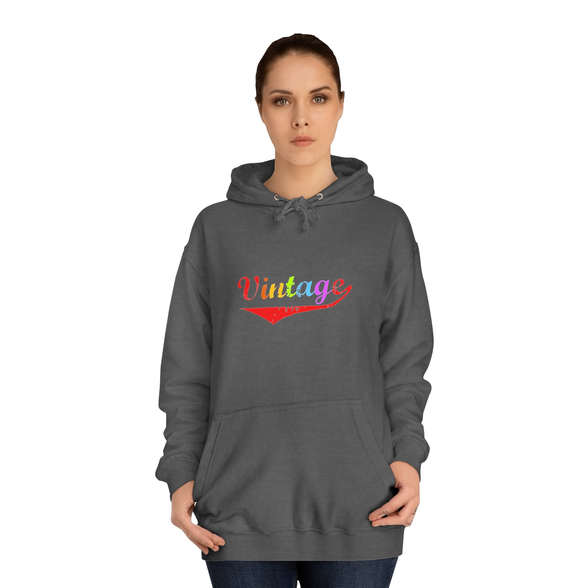 Sweat à capuche unisexe vintage 