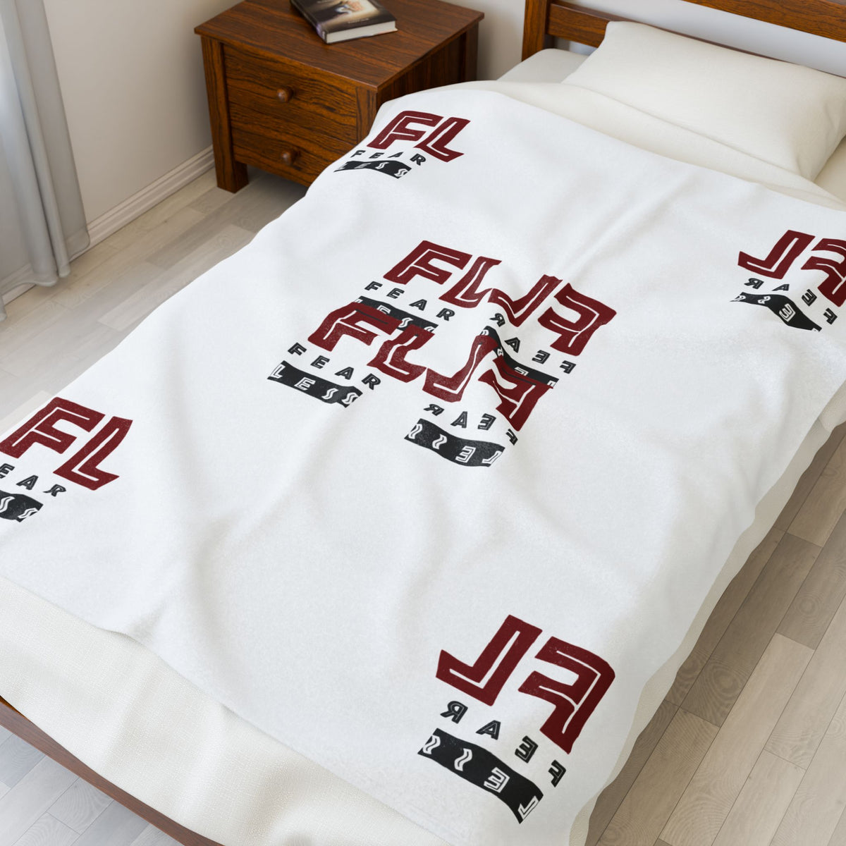 Fearless Velveteen Plush Blanket - Cozy Throw for Fearless Living