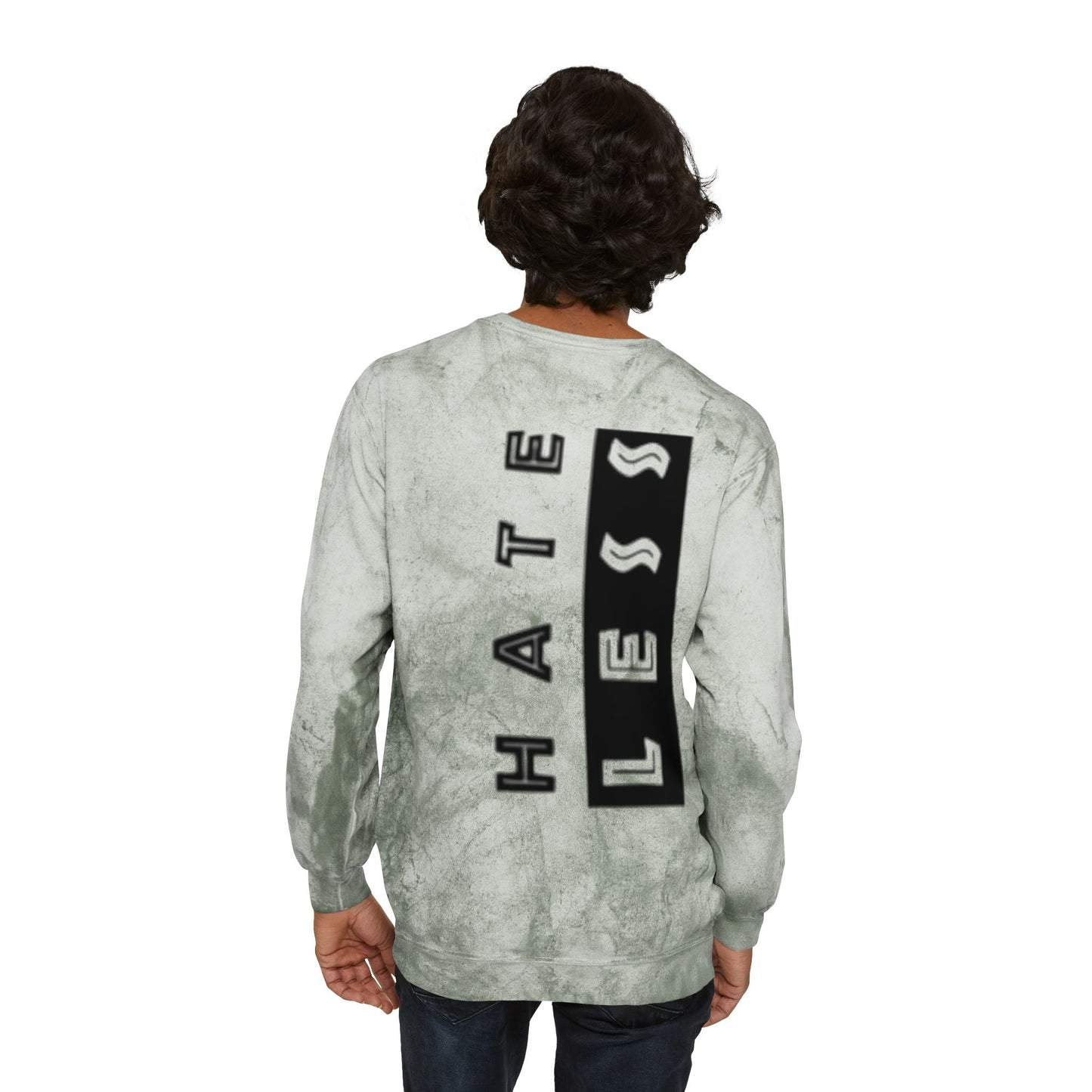 Color Blast Crewneck Sweatshirt - Hate Less Statement Apparel