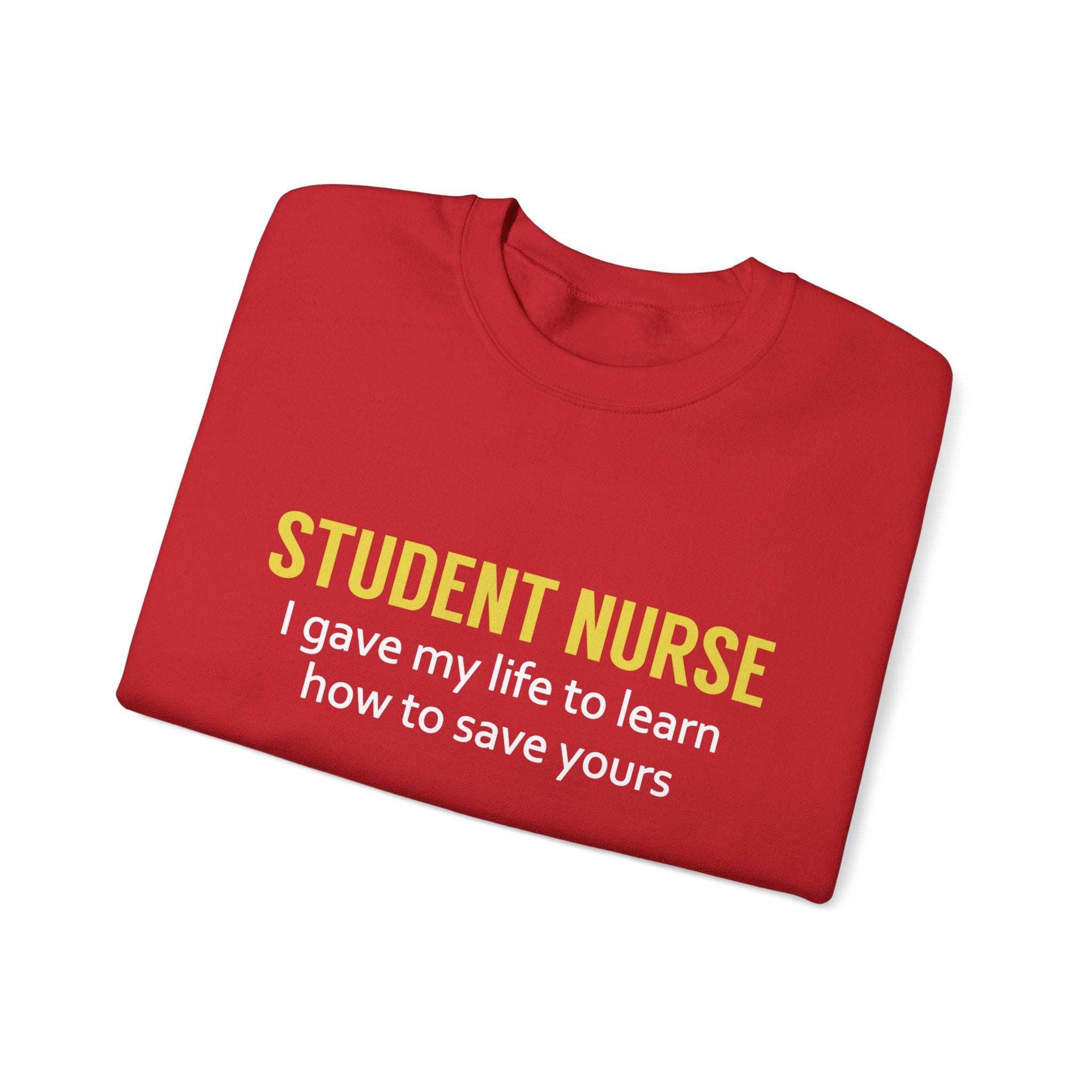 Sweat-shirt unisexe étudiant infirmière 