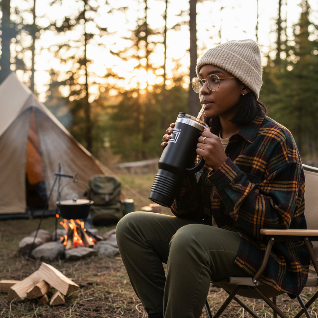 Insulated Travel Mug (40oz) for hot & cold beverages Printify