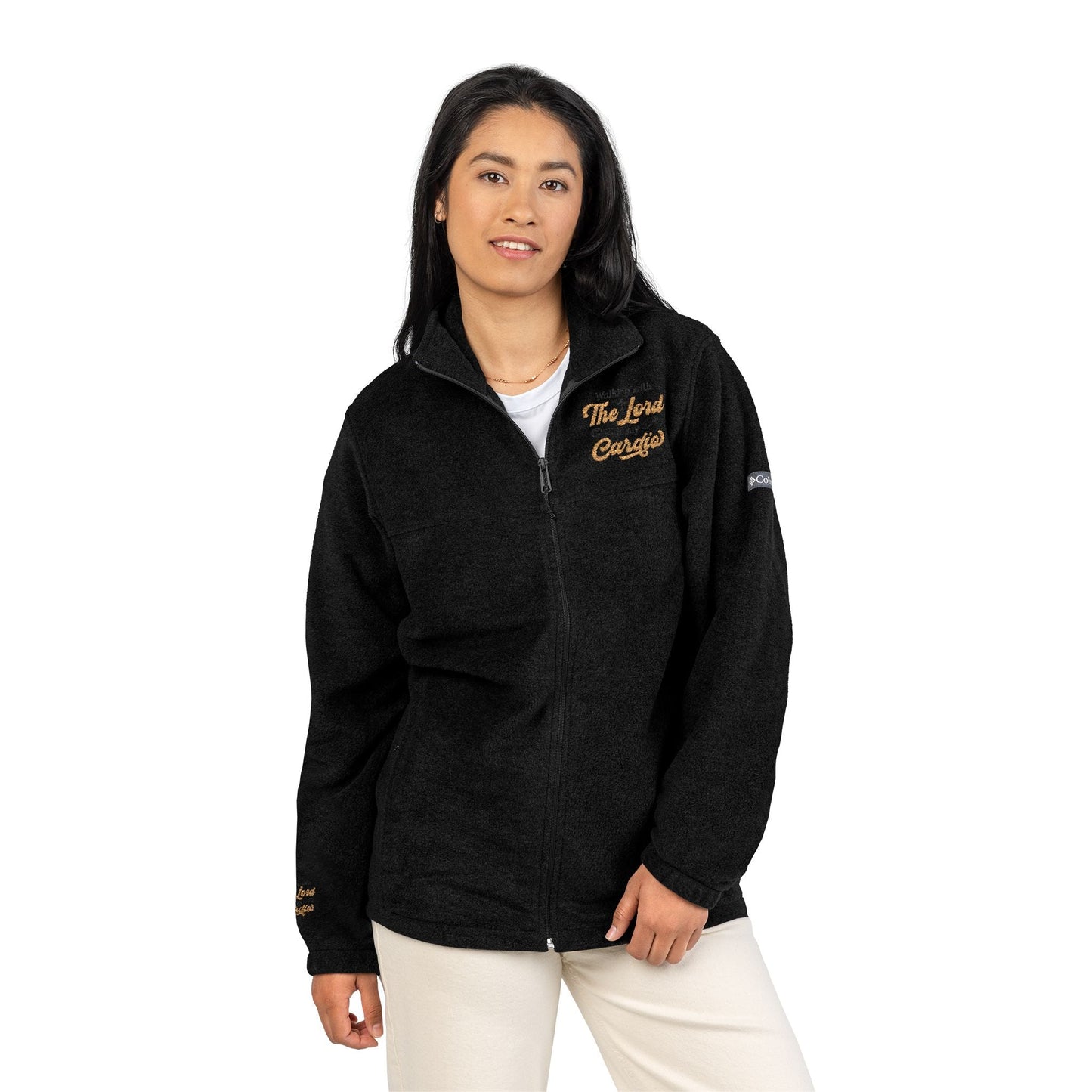 Cozy Unisex Fleece Jacket with Embroidery, Perfect for Outdoor Adventures, Cold Weather Gear, Great Gift for Birthdays and [...] Printify