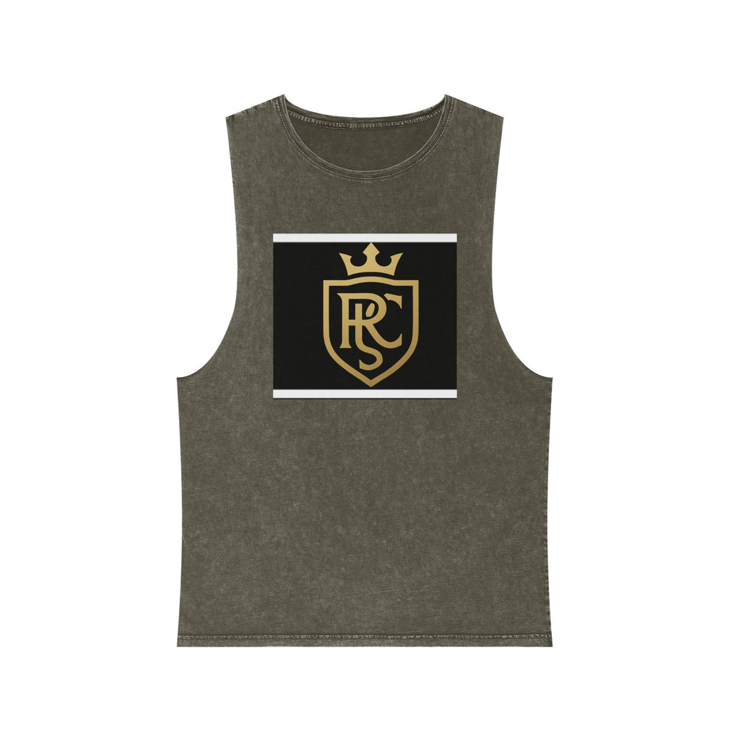 Stylish Unisex Stonewash Tank Top-Casual
