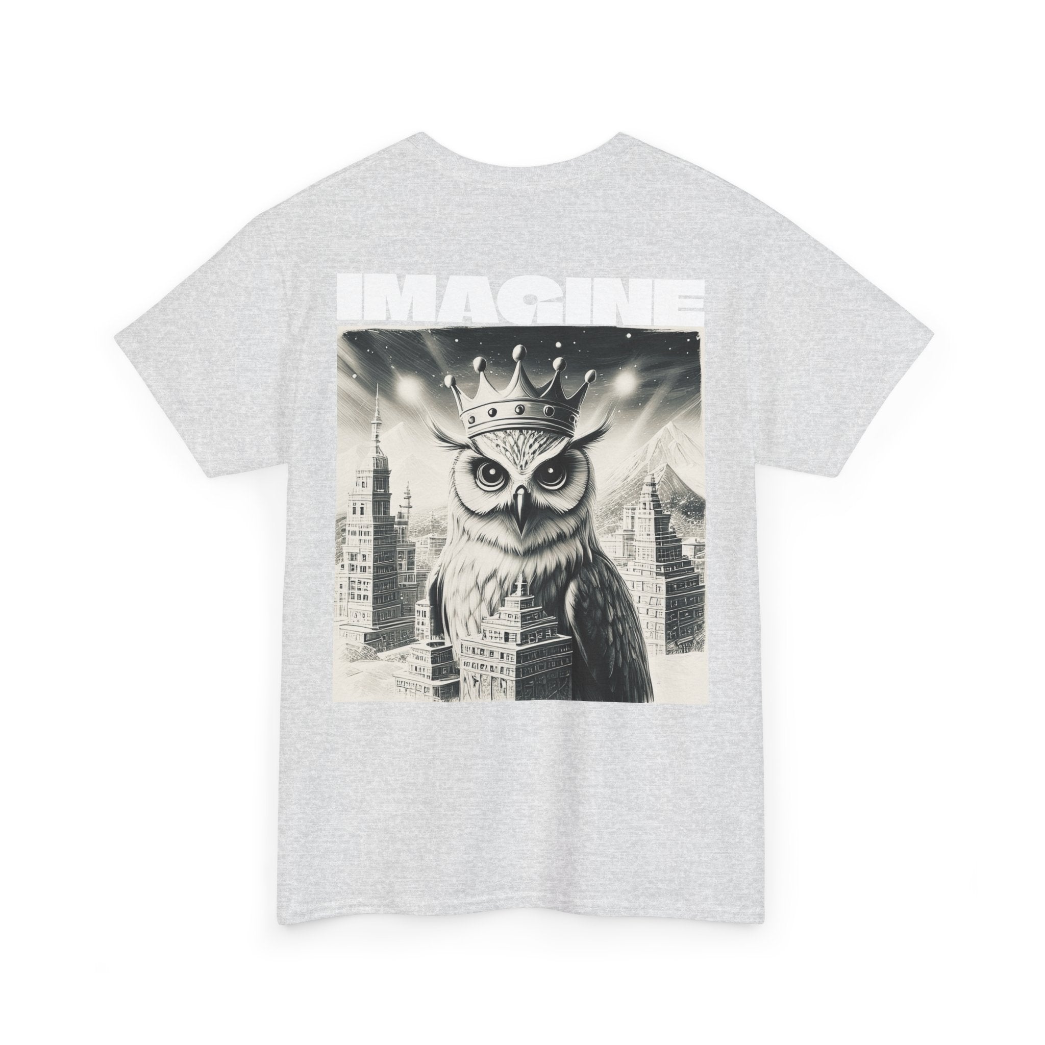 Imagine Owl Graphic Unisex Heavy Cotton Tee